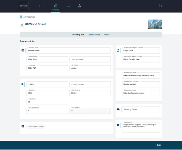 Trustek Audit Management Platform screenshot 2